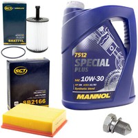 MotoröL Filter Set 10W30 5 Liter + ÖLablassschraube FüR Audi A4 Avant Cabrio TDI