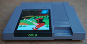 Golf NES, Mattel, Rare 5-Screw Cartridge, In Box And With Manual / Poly