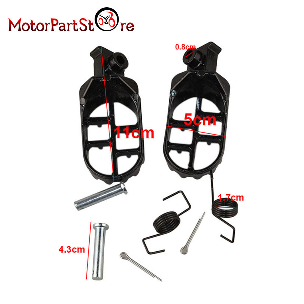 Black Foot Peg For Yamaha TTR50E TTR90 TW200 WR200 250 WR500 XT225 XT250 XT350 eBay