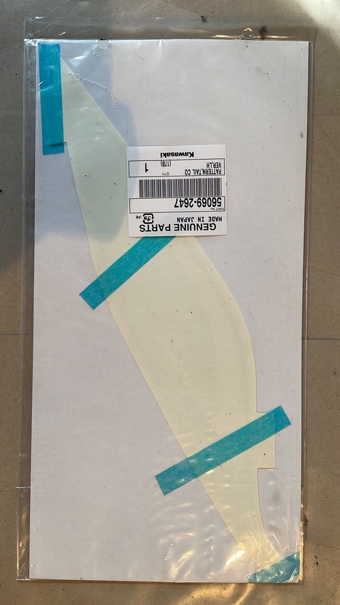 Kawasaki ZX-6R NINJA 2013 TAIL COVER, RH DECAL 56069-2647 N.O.S | eBay
