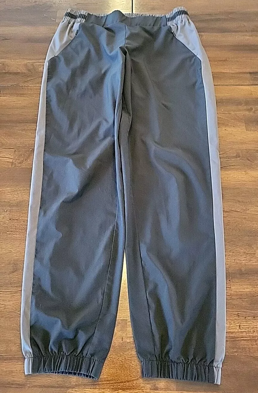 fabletics joggers gray stripe pants