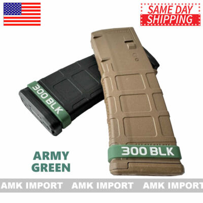 Buy 2 Get 1 Free!! 300 Blackout Upper Receiver / Magazine ID Marking Bands AAC