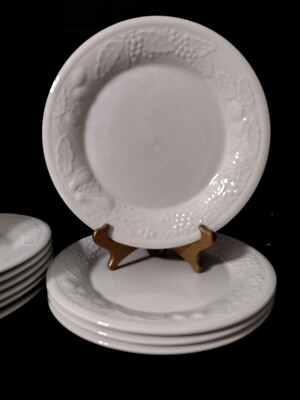 *DAILY DINING FRUIT IMPRESSIONS (4) 10'' Dinner Plates White