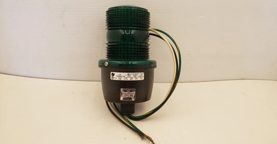 SEÑAL FEDERAL LP3MI-120G LUZ AERODINÁMICA, 120VAC, VERDE, SER. A, 0,13 amperios NNB Foto 4 de 4