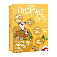 Little bIg Patte Chien Traditionnel Dinde Et Légumes Dîner Nourriture Humide