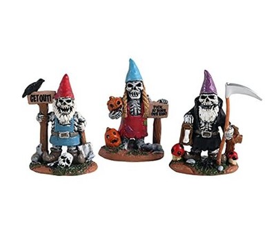 Lemax Skeleton Garden Gnomes #14832 