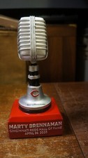 Marty Brennaman Commemorative Cincinnati Reds Talking Microphone SGA HOF