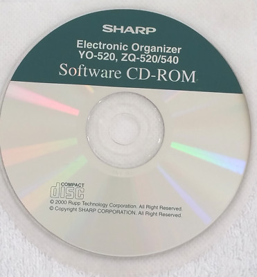 OEM SHARP YO-520 / ZQ-520 PC COMPUTER CD DISK SOFTWARE DATA TRANSFER RETRIEVAL
