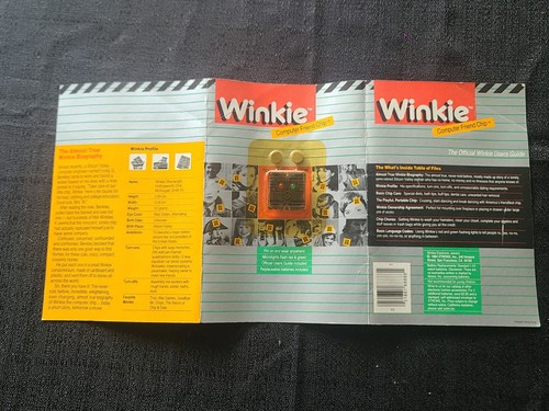 Vintage New Winkie Electronic Jewelry Computer Friend Chip Pin 1984 Xtronx RARE - Picture 3 of 13