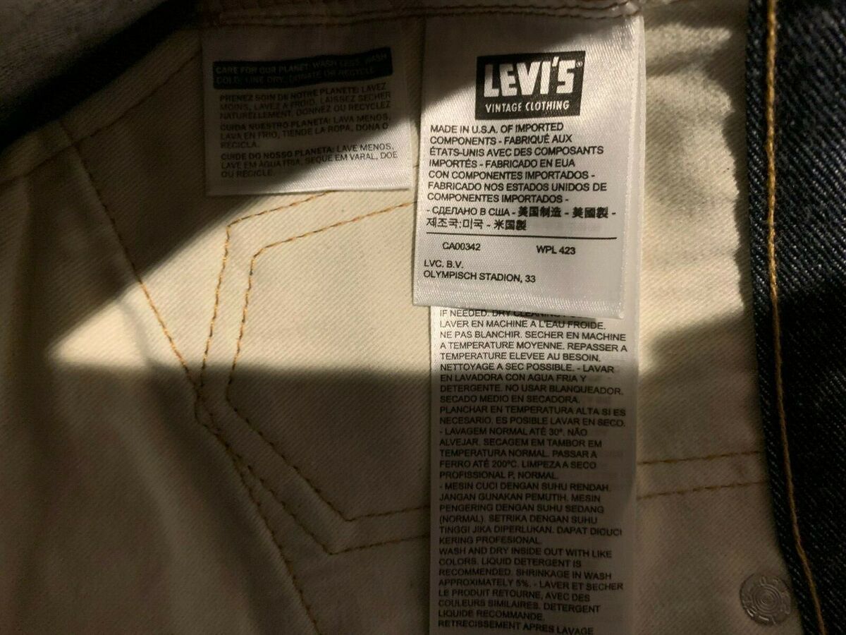 Levi's LVC 1976 Mirror 501 Jeans Rigid Selvedge USA 30X34 Levi's LVC 1976 Mirror 501 Jeans Rigid Selvedge USA 30X34
