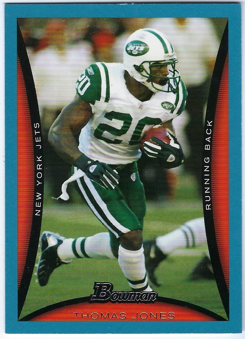 thomas jones new york jets 2008 bowman 39 015/500
