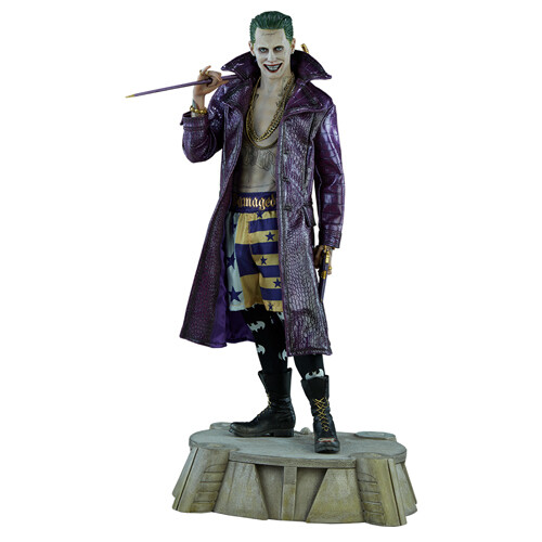 DC COMICS - Suicide Squad - The Joker Premium Format Figure 1/4 Statue Sideshow - Foto 1 di 12