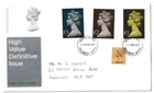 2/2/1977 UK GB FDC -High Values Set - Aylesbury FDI Postmark