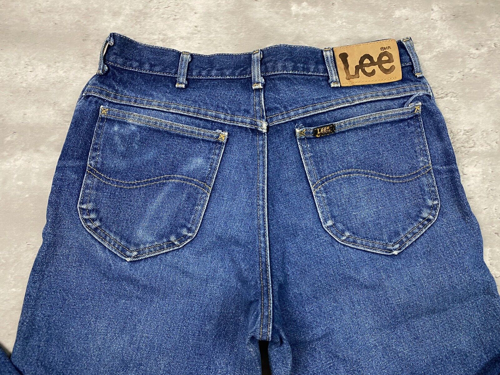vintage 80s LEE Riders 33x33 denim jeans 202 0341… - image 6