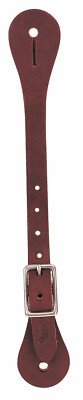 Weaver Leather Mens Single Ply Latigo Leather Spur Straps, Burgundy, 30-0669