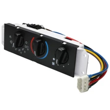 Switch Fits Jeep Wrangler TJ Black HVAC AC A/C & Heater Control W/ Blower Motor