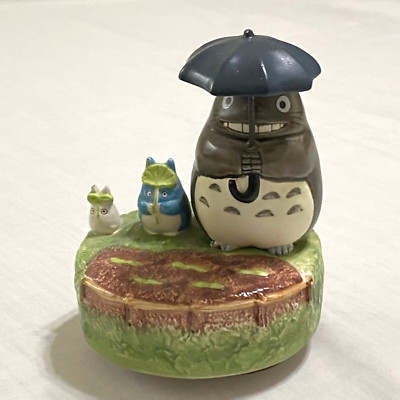 Totoro Studio Ghibli Anime Spinning Music Box Growing Plants