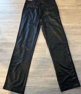 Philipp Plein Homme Jogginghose Gr. S Schwarz Lederoptik Sweatpants Hose