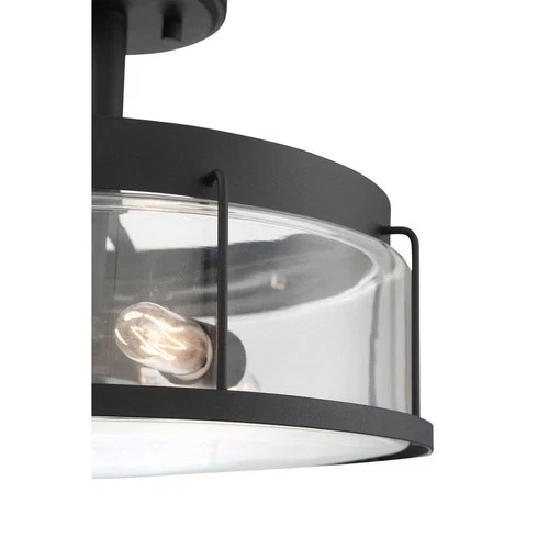 Ludlow - 3 Light Semi-Flush Mount - 9.5 Inches high Semi-Flush Mount Quoizel - Picture 5 of 5