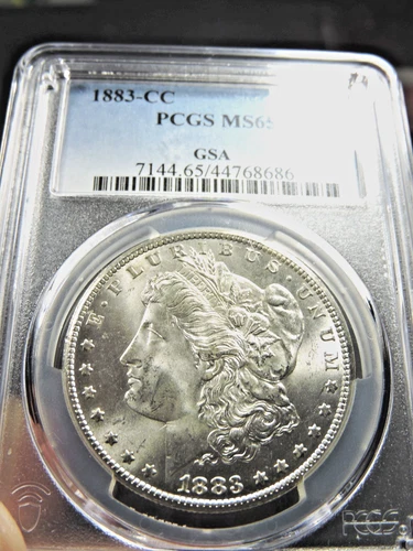 1883-CC  Silver GSA Dollar***PCGS MS65***GSA in a PCGS HOLDER***NICE WHITE COIN!