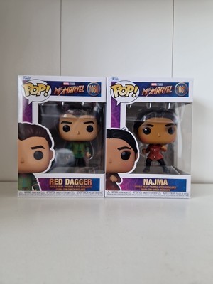 Ms Marvel Funko Pops! Red Dagger #1080, Najma #1081