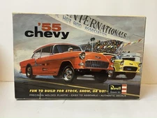 Vintage 1964 1st Ed. Revell '55 Chevy Model Kit H-1276 Box With Instructions
