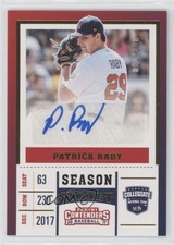 2017 Panini Elite Extra Edition USA Baseball Gold 22/100 Patrick Raby Auto a3i