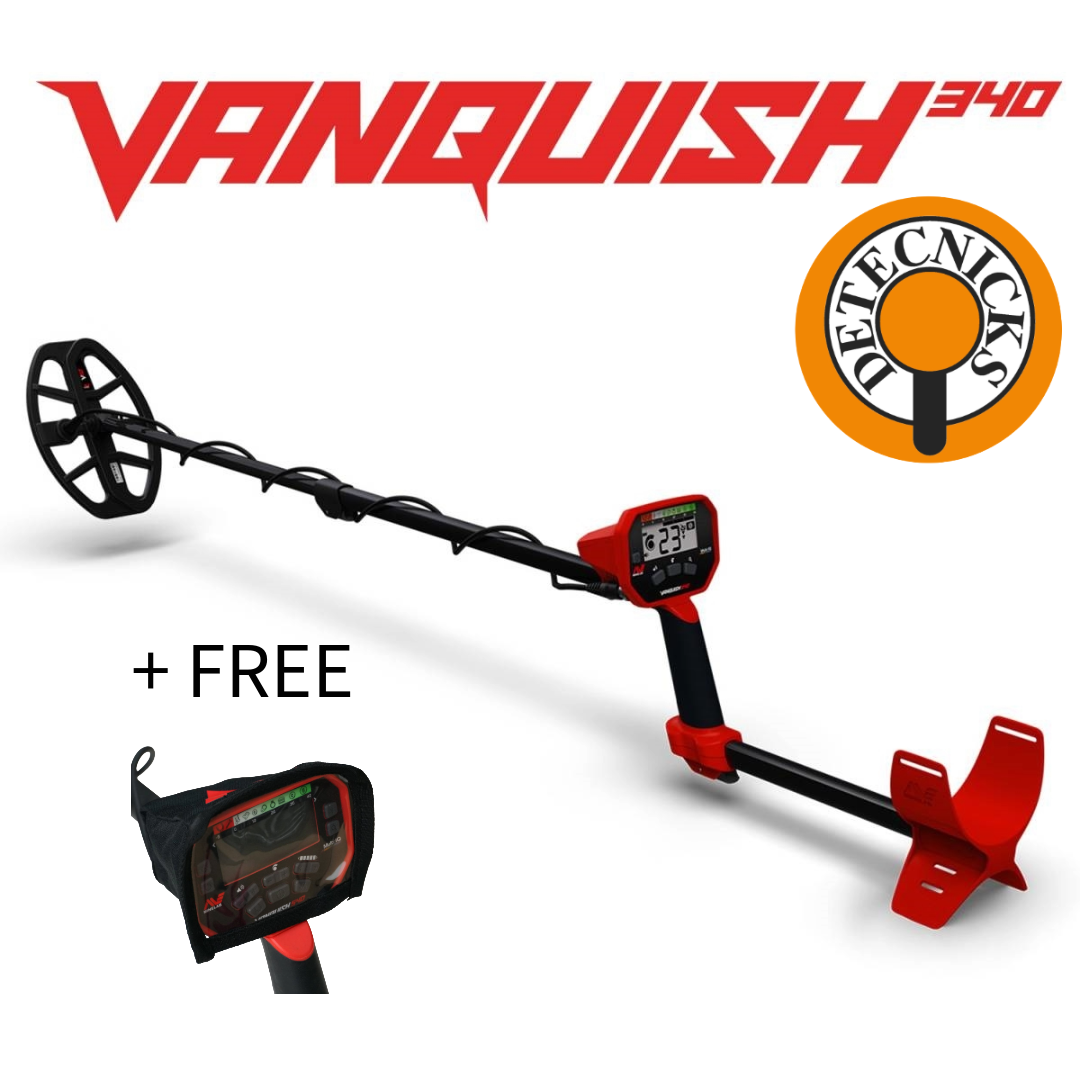 Minelab Vanquish 340 Metal Detector + Control Box Cover - DETECNICKS