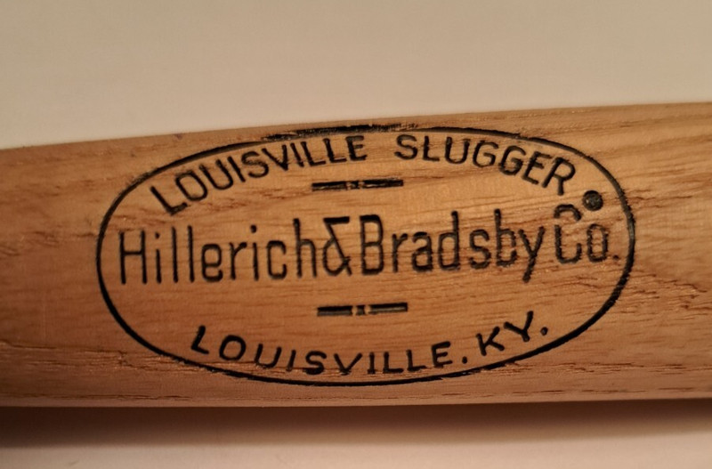 Vintage Louisville Slugger Hillerich & Bradsby 8' inch Wooden Micro Bat sample