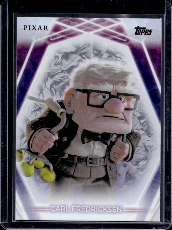 2026 Topps Disney Neon Carl Fredricksen Snow Caps #129 Up