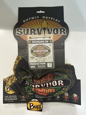 Survivor: Cagayan Solarrion Buff On Card w/ Tags + Rare Production Reunion Pass