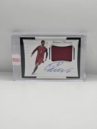 2018 Panini National Treasures Cristiano Ronaldo Patch Auto /20