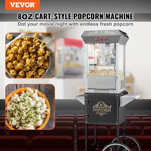 VEVOR - - VEVOR Popcorn Popper Machine 12 Oz Countertop Popcorn Maker 1440W 80 Cups Red