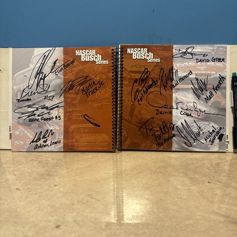 Autographed NASCAR Book