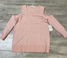 Women s Cold-Shoulder Knit Sweater - Pink