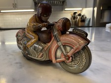 Schuco Mirakomot 1012 Wind Up Tin Motorcycle Racer Germany Works