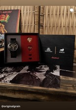 Original Grain Bob Marley Nine Mile Round Automatic 44mm Ebony Wood 18K Gold