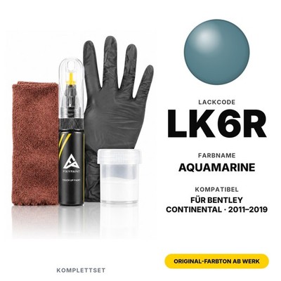 Lackstift Für Bentley Continental LK6R Aquamarine Komplett Steinschlag Kit