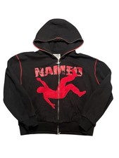 Named Collective Free Falling Black And Red Hoodie, Size Small-medium, Unisex.