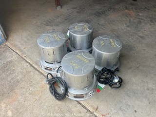 2023 Lot of (4) Mi T M MH 0080 CM11 Propane Forced Air Jobsite Heaters bidadoo
