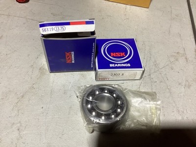 Lot of 2 NSK Self Aligning Ball Bearings 2303 5 56 x 19 13.75