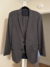 J CREW Thompson Mens Suit Size 40R Wool 2 Button Blazer Jacket 31x30 Pants