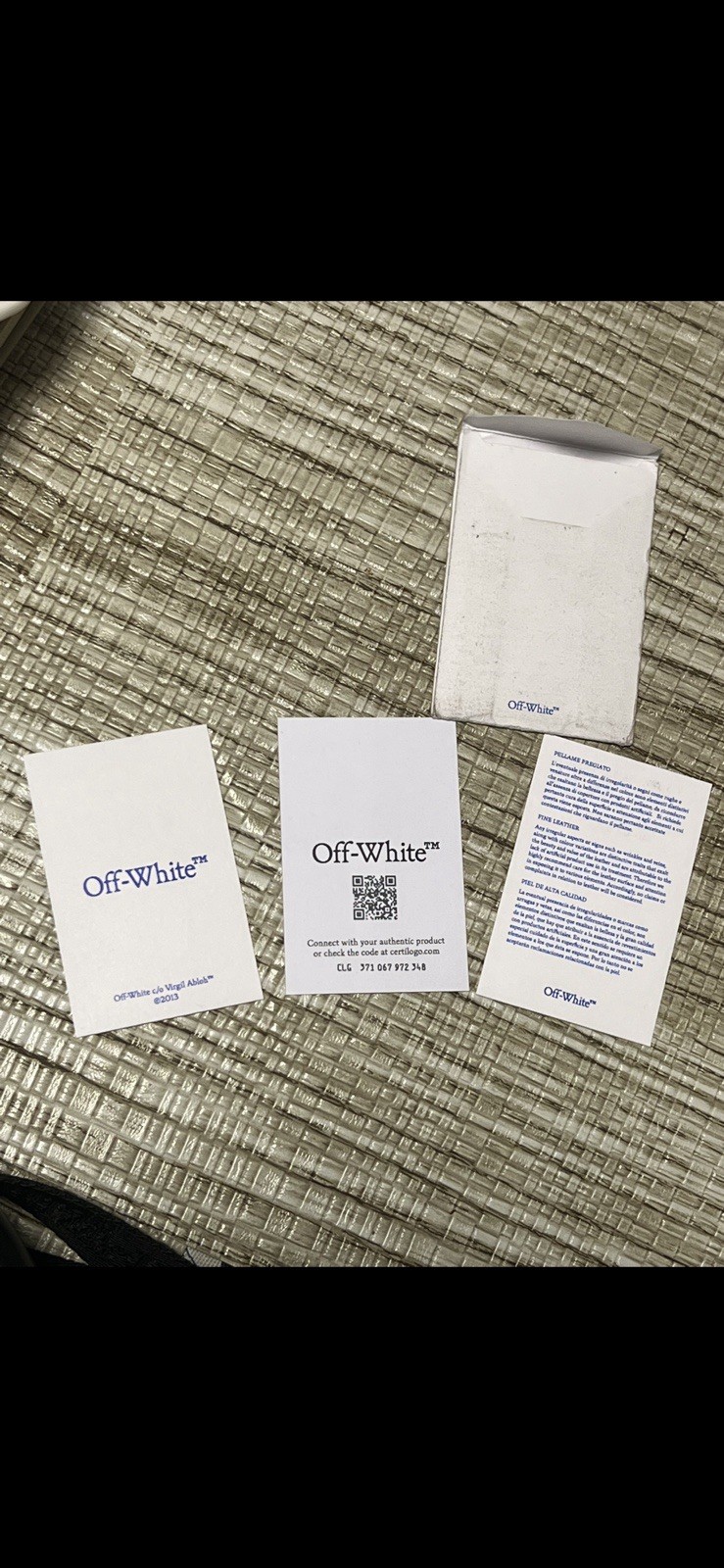 Off White Leather Backpack W/varsity Patches - image 12