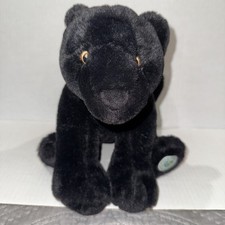 FAO Schwarz Black Panther 2022 Planet Love 10 Inch Recycled Bottle Plush Animal
