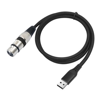 USB Microphone Cable,3.3FT USB A to XLR Female Microphone Cable,USB to XLR St...