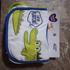 Parent's Choice Baby Boys' Gator Monster 4 Pack Infant Bibs