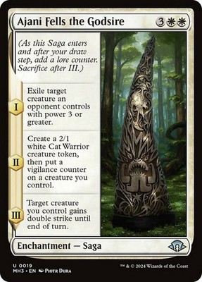 Ajani Fells the Godsire - Modern Horizons 3 - Near Mint