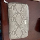Thirty-One Jewell All About the Benjamins Zip Around Wallet City Charcoal Snake