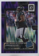 2022 Panini Donruss Optic Rated Rookie Purple Shock Prizm Jordan Davis #246 RC