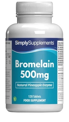 Bromélaïne 500mg - 120 comprimés - Normes de qualité - SimplySupplements